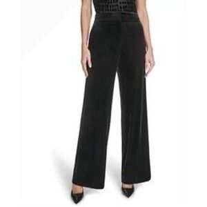 Calvin Klein women's size 8 Whitney black velvet pants